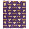 West Chester University Logo Pattern Silky Touch Blanket White 50x60 - 2 of 4
