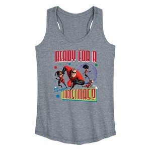Women's - Disney - Ready For A Super Christmas Graphic Racerback Tank - 1 of 4