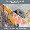 Acekool 4x6 Machine Washable Area Rug, Modern Geometric, Non-Slip, Low Pile, Stain-Resistant Accent Carpet for Living Room, Bedroom, Grey Green - 4 of 4