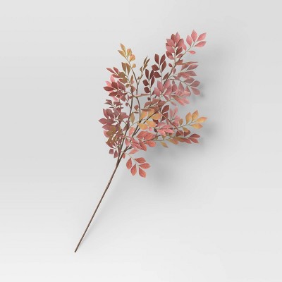 Red Artificial Fall Leaf Stem - Threshold™
