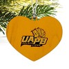 Arkansas at Pine Bluff Secondary Logo Heart Love Wood Christmas Tree Holiday Ornament - 2 of 3