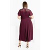 Women's Plus Size Lace Niki Dress - plum | CITY CHIC - 2 of 4