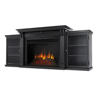 fireplace electric entertainment tv center tracey stand grand flame real inch target blk over compare