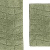 Knightsbridge Stylish And Comfortable All Season Traditional New Tile Design Cotton Bath Rug 24" X 40" Sage - 4 of 4