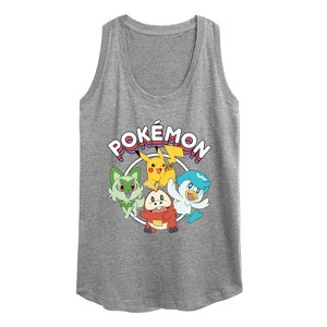 Women's - Pokémon - Scarlet & Violet Starters Graphic Racerback Tank - 1 of 4