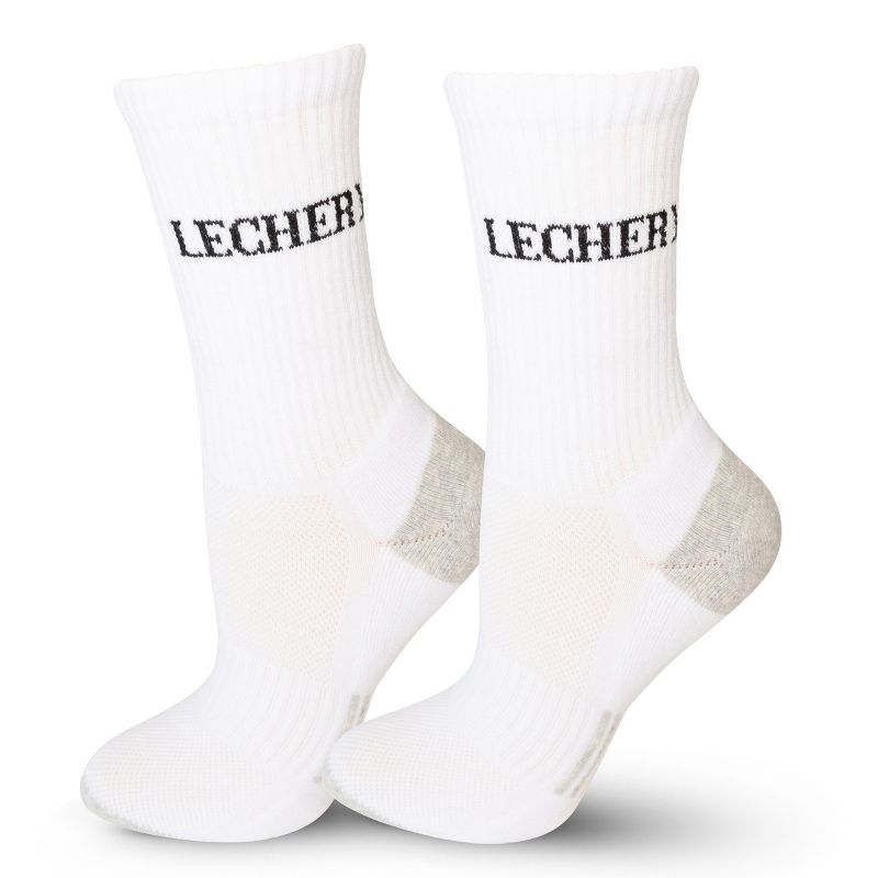 LECHERY® Unisex Sports Crew Socks (1 Pair), 1 of 4