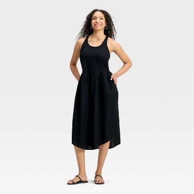 Women's Drop Waist Midi A-Line Dress - Universal Thread™