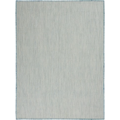 X7 Rectangle Indoor And Outdoor Tufted, Dark Blue Area Rug 5 215 700