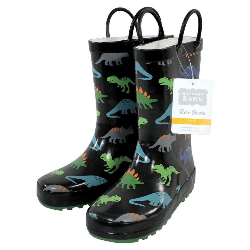Hudson Baby Rain Boots, Dinosaurs, 2 of 5