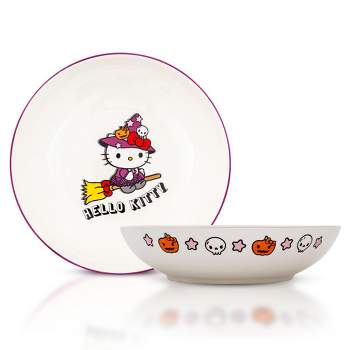 Silver Buffalo Sanrio Hello Kitty Witch 9-Inch Ceramic Coupe Dinner Bowl