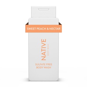 Native Body Wash - Sweet Peach & Nectar - Sulfate Free - 18 fl oz - 1 of 4