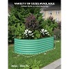 2 Pack 4x2x2FT Galvanized Steel Raised Garden Beds, Outdoor Deep Planter Box, Rust-Resistant, Tool-Free Assembly, Green - 2 of 4