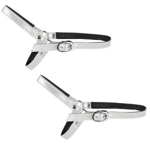 Allegra K Women's Detachable Adjustable Anti-Slip Shoe Straps Bands Belts with Buckle for Heels 2 Pairs - 1 of 4