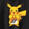 Juniors Womens Pokemon Halloween Trick or Treat Pikachu Racerback Tank Top - 2 of 4