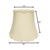 Vynxaria Slant Empire Cylinder "V" Notch Softback Lampshades, 11"x18"x16" Egg with Washer Fitter - 4 of 4