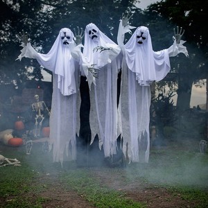 Halloween Express  Animated Haunting Ghost TrioHalloween Decoration - Size 72 in - White - 1 of 1