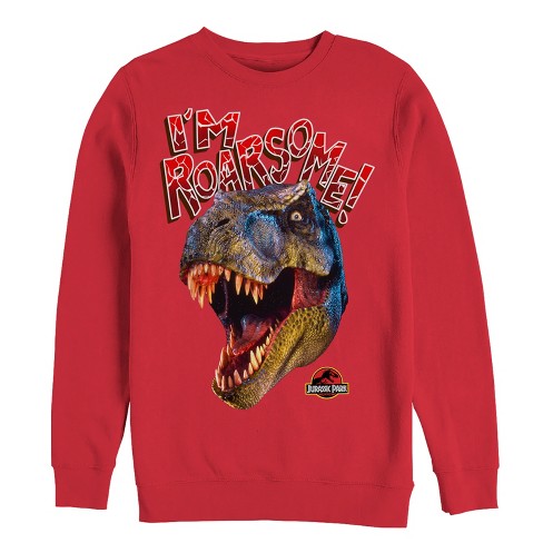 Men's Jurassic Park I'm Roarsome T.rex Sweatshirt : Target