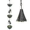 Alpine Corporation Hanging Dragonfly Iron Rain Chain: Durable, No Assembly, 81"H Multicolor Naturals - 2 of 4