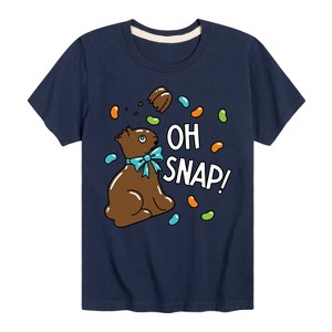 Boys' - Instant Message - Oh Snap Chocolate Bunny Short Sleeve Graphic T-Shirt - 1 of 4