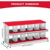 Coucheta Chicken Nesting Boxes - Available in Multiple Styles (Bracket Leg/Two-Tier/Wall Mount) & Compartments (6/8/10) for Easy Egg Collection. - 3 of 4