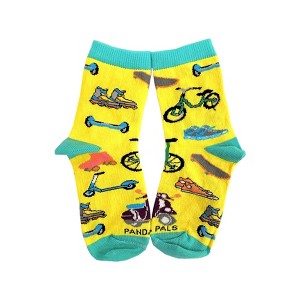 Fun Wheels Socks - Small (Ages 3-5) from the Sock Panda - 1 of 4