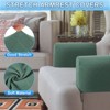 Unique Bargains Non Slip Scratch Resistant Soft Armchair Slipcovers with Twist Pins 2 Pcs - 4 of 4