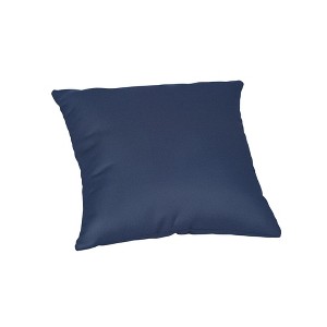 Casual Cushion Solid Sunbrella Fabric 1-Piece Indoor/Outdoor Square Throw Pillow - 1 of 4