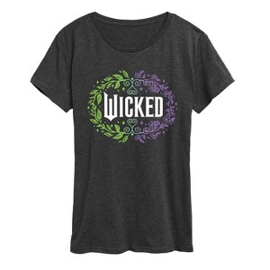 Women's - Wicked - Floral Wicked Logo Short Sleeve Graphic T-Shirt - 1 of 4