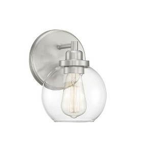 Savoy House Carson 1 - Light Vanity in  Satin Nickel - 1 of 4