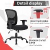 BestMassage Big and Tall Office Chair Ergonomic Executive Chair with Lumbar Support Wide Seat High Back Task Chair 500lbs Computer Chair - image 4 of 4