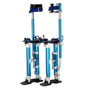 Fleming Supply Adjustable Aluminum Drywall Stilts - 24"-40" Tall, Blue - 1 of 4