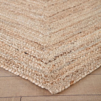 Kerala Natural Jute 8' x 10' Handmade Braided Rug