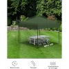 10x10 Ft Pop Up Canopy, 10'x10' Folding Canopy with 3 Highters Adjustable, Outdoor Event Shelter UPF 50+ Gazebo Portable Tents for Beach Wedding EZ - 2 of 4
