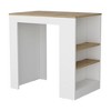 NicBex Kitchen Island Cart with 3 Side Shelves,Kitchen Island with Storage and Large Work Top,Modern Kitchen Cart,Island Table for Kitchen - 4 of 4