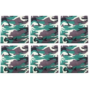 6 Pack Cotton Paisley Bandanas Multi-Purpose Accessories Everyday Use - 1 of 4