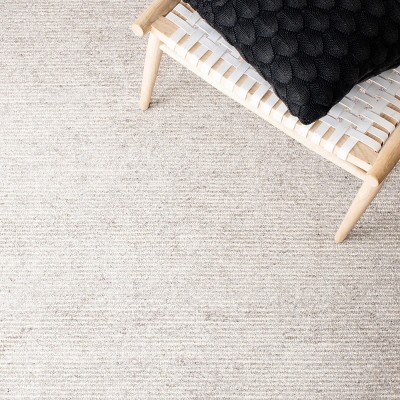 Handmade Gray Wool-Viscose 6' Square Tufted Area Rug