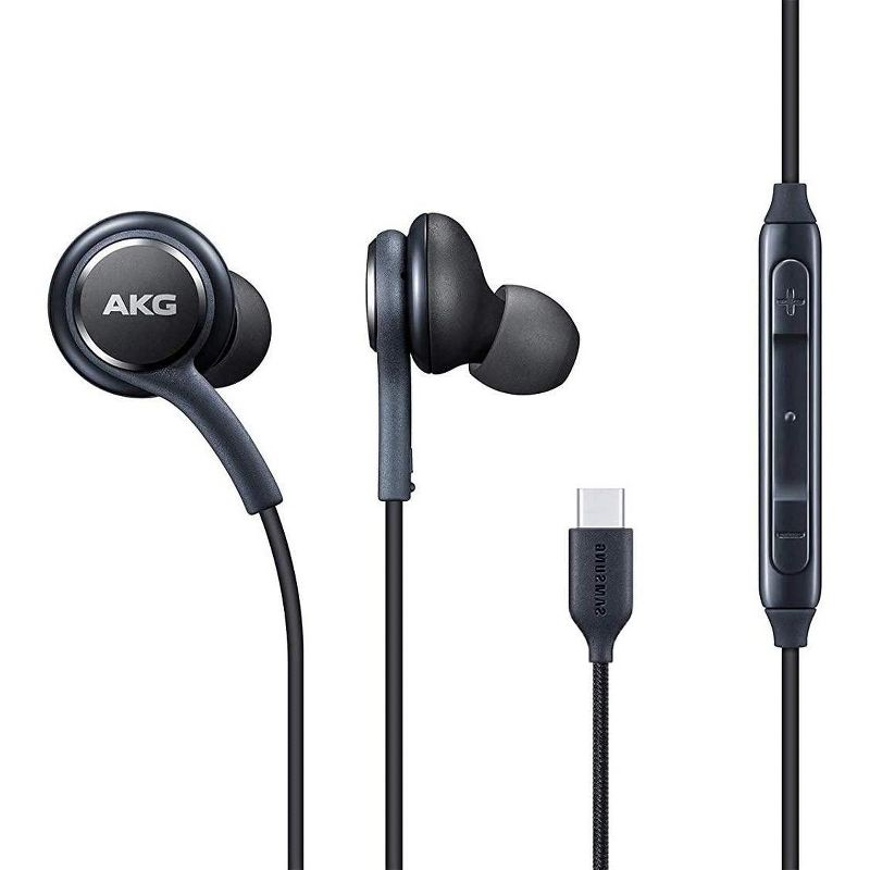 Samsung Earphones Tuned by AKG, Noise Isolating in Ear,High Definition,Mic & Volume Control for Samsung & any Type C Devices-Bulk Packaging, 1 of 8