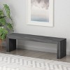 Okak Modern Shoe-Changing Bench with Acacia Wood Frame,Indoor Footrest Dining Bench for Entryway,Hallway - 2 of 4