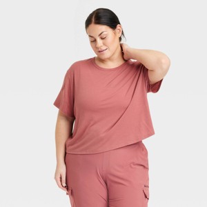Women's Beyond Ease Crewneck Short Sleeve T-Shirt - All In Motion™ - 1 of 3