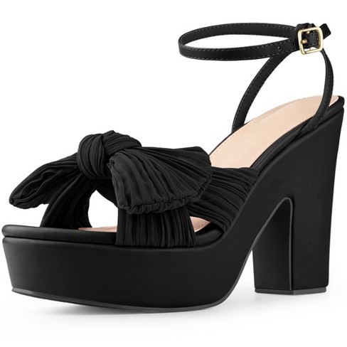 Black platform hot sale sandals target