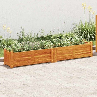 vidaXL Raised Bed Brown Acacia wood 39.4 x 11.8 x 9.8 in Durable