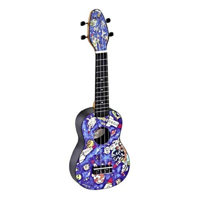 Ortega Guitars Keiki K2 Series Soprano Ukulele Pack - Includes: Tuner, Picks, Strap & Tote Bag