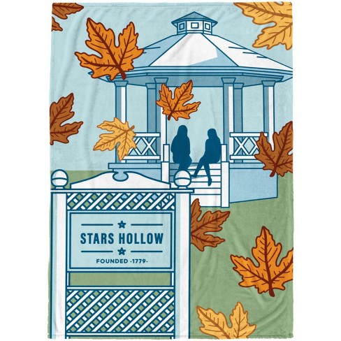 Jay Franco Gilmore Girls Stars Hollow Gazebo 50x70 Throw Blanket : Target