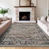 Vintage Area Rug – Stain-Resistant Non-Shedding Non-Slip Soft Carpet for Bedroom Dining Room Home Office Low Pile. - 2 of 4