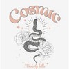 Cosmic Snake & Flowers Adult Crew Neck Long Sleeve Tee - 2 of 2