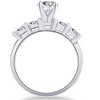 Pompeii3 1ct Diamond Engagement Ring Five Stone 14k White Gold - 2 of 4