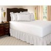 Ruffled Bed Skirt, Queen, 100 Microfiber, 16 Drop, White(60" X 80") - 4 of 4