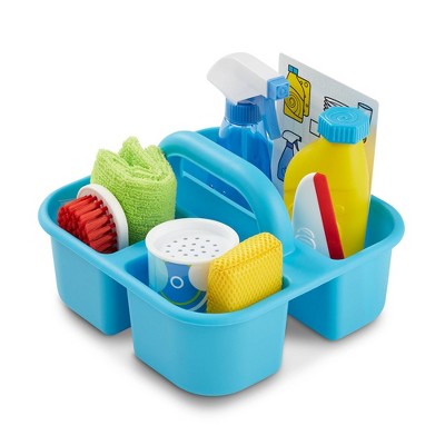 Playkidz Cleaning Caddy Set, 10Pcs Includes Spray, Sponge, Squeegee, Brush, Organizer  Caddy - Play Helper Realistic Housekeeping Set, Recommended for Ages 3+ -  Toys 4 U