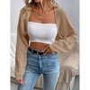Women's Lightweight Shrug Sweater for Dresses & Tops Long Sleeve Open Front Knit Crop Bolero Cardigan - 4 of 4