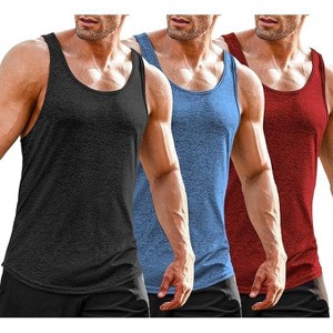 COOFANDY Men's 3 Pack Gym Tank Tops Y-Back Workout Muscle Tee Training Bodybuilding Fitness Sleeveless T Shirts - 1 of 4